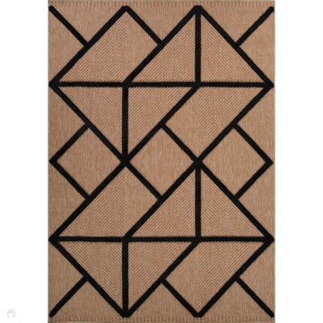 Harper Prism HRP04 Jute-Look In-Outdoor Natural/Black Rug-Desire Rugs-Rug Love - The Most Loved Rug Store